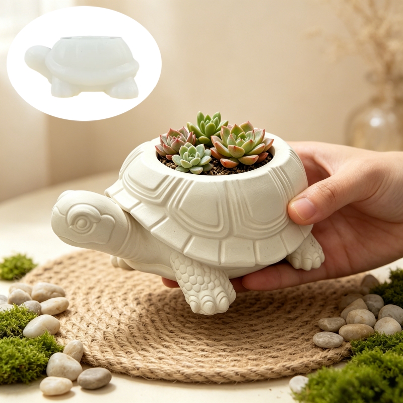Turtle shaped succulent plant  - Potsticker Mold 评论和价格