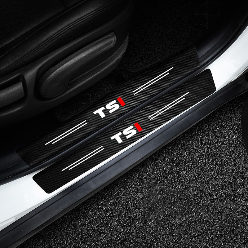 Car Door Sill Plate Protector  - Crepe Pan Carbon 评论和价格